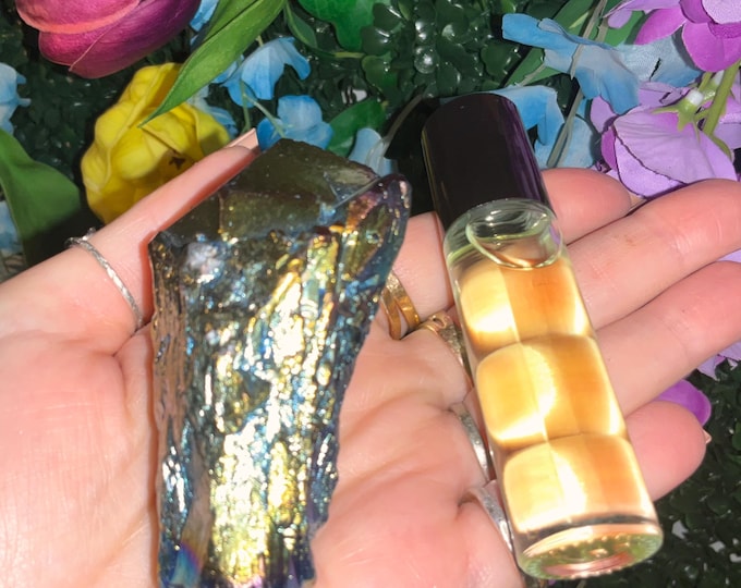 Citrus Meridian ~ Crystal Goddess 888 Exclusive Set ~ Combining Poetry, Scent and Crystals for a Multi-Sensory Experience ~