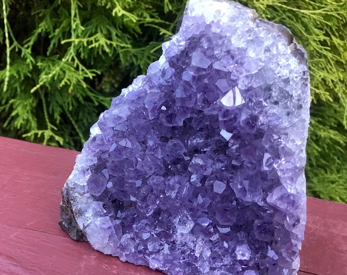 Amethyst Crystal Cluster ~ Large 13 oz.~ 3" Tall ~ Crown Chakra Reiki Altar Display ~ Purple Metaphysical Home Decor ~ Fast & Free Shipping