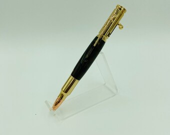 RECYCLED SKATEBOARD Handmade Wooden Wood Pen Style Military Hunter Caliber