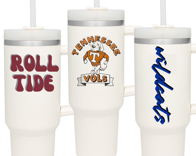 College Trendy Stanley 40 Oz Quencher Insulated Cup - Etsy