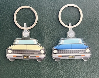 1967 Chevrolet Nova Nyckelring i Akryl