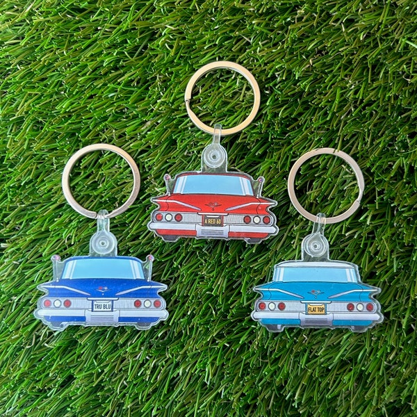 1960 Chevy Impala Acrylic Keychain