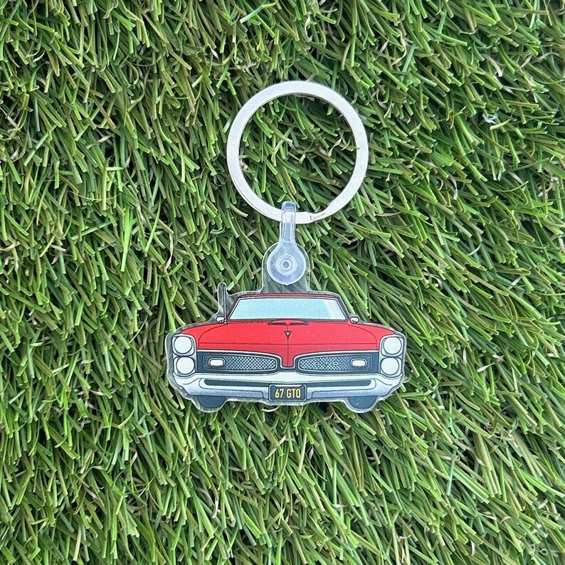 1967 Pontiac GTO Acrylic Keychain - Etsy
