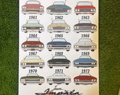 Chevy Impala Front End Illustration Print by Charles Labonge