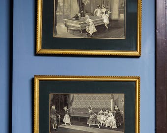 Tapiz francés antiguo, decoración de interiores francesa: Neyret Freres según el artista Alonso-Pérez