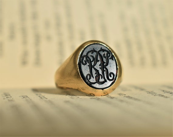 Antique Edwardian Signet Bloodstone Ring, Antique