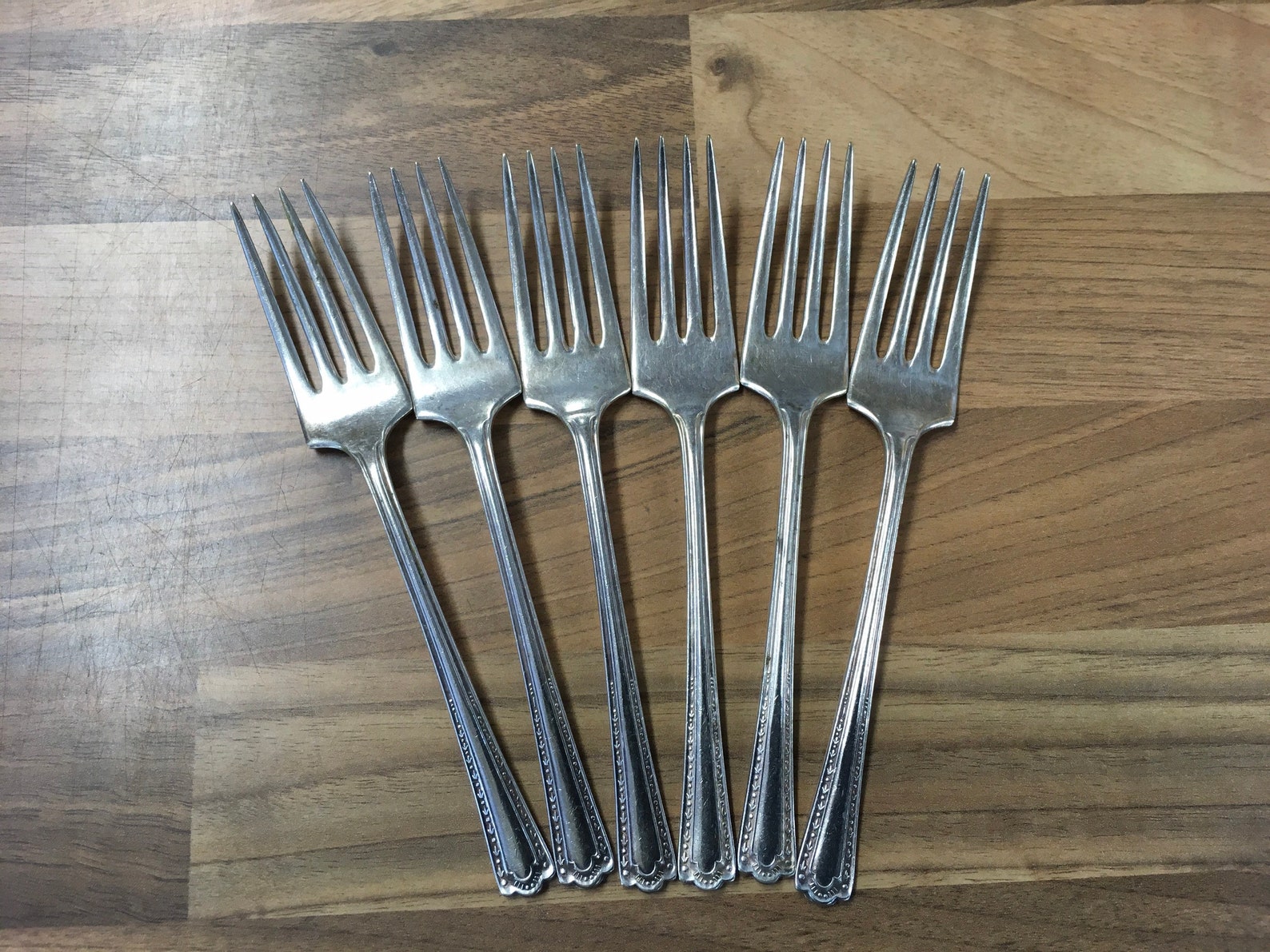 Vintage Set of 6 Cake Forks EPNS A1 Sheffield England Small Etsy