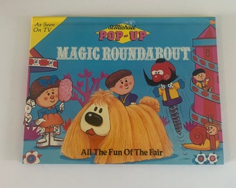 Magic Roundabout Vintage St Michael Pop - Up Book Vintage Children's BBC TV Series All The Fun Of The Fair