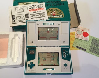 Vintage Nintendo Game and Watch Greenhouse Two Screen Hand Held Game