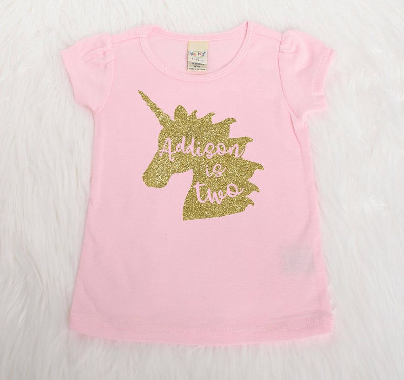 unicorn 2nd birthday shirt