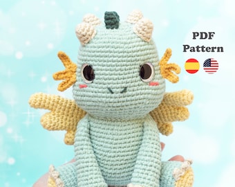 Baby dragon Amigurumi Pattern Crochet Pattern| Amigurumi Pattern | ENG / ESP | Amigurumi dragón bebé patrones en español