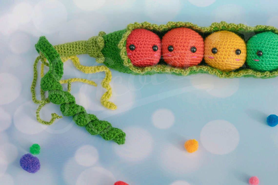Crochet Pattern Peas in a Pod Amigurumi Crochet PDF Etsy