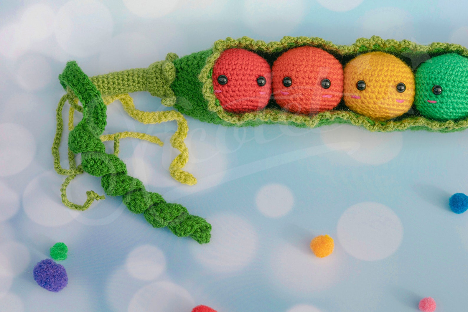 Crochet Pattern Peas in a Pod Amigurumi Crochet PDF Etsy