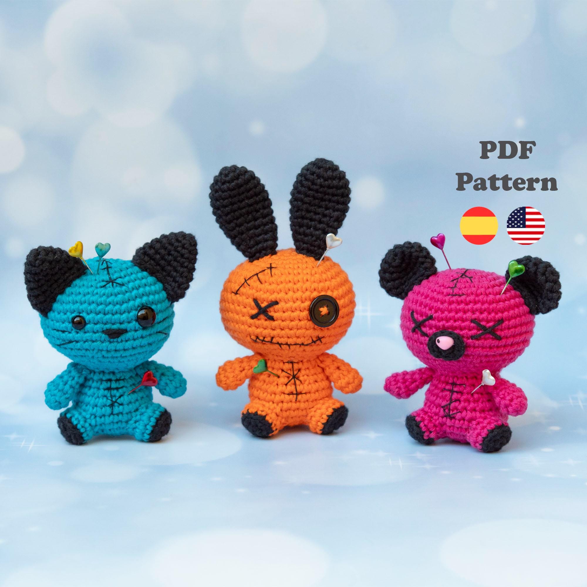 3-in-1 Voodoo Animals Amigurumi Bundle