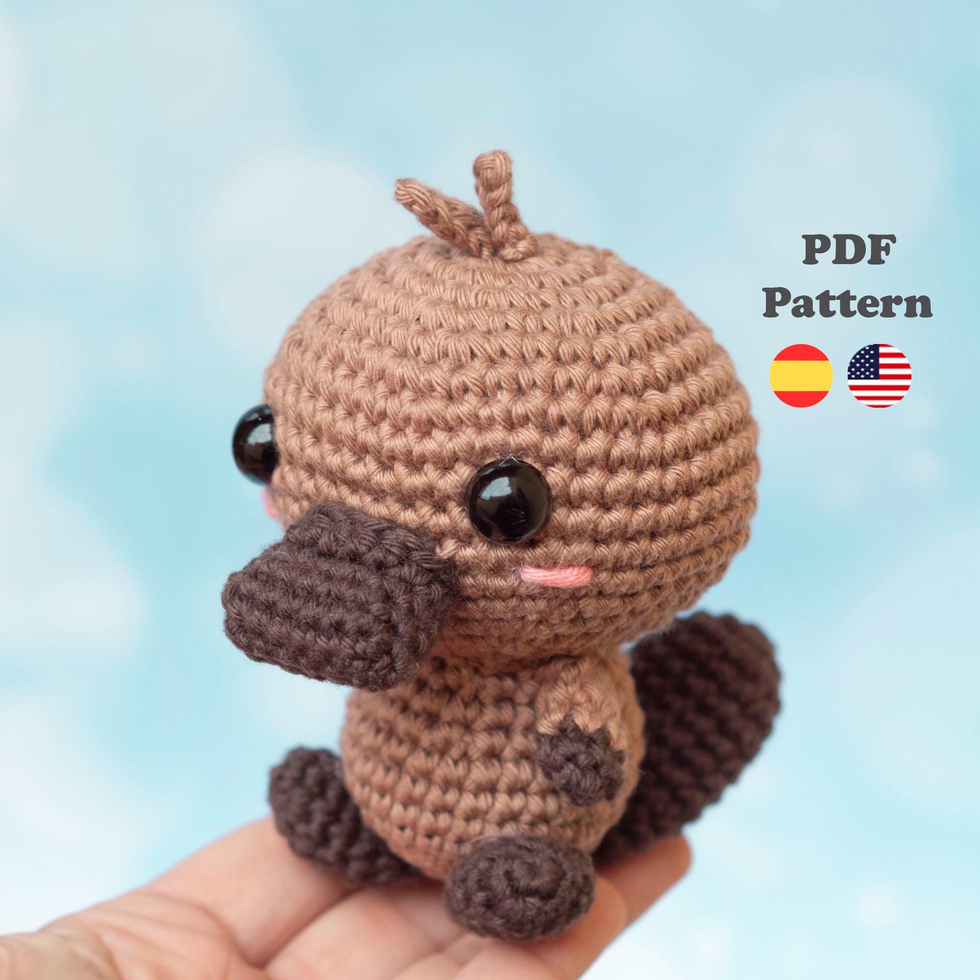 30 Perry the Platypus Crochet Patterns for Fans of Agent P, Amigurumi, and Giftable Makes 28 Mini Baby Platypus Crochet Pattern