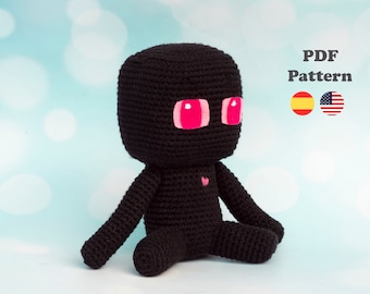 Enderman Amigurumi Schema Uncinetto Pdf | Modello PDF | ENG/ESP | Modelli di videogiochi Amigurumi enderman in spagnolo