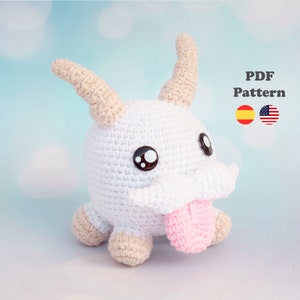 Poro Video game Amigurumi crochet pattern | Amigurumi Crochet | PDF-Pattern | ENG / SPA | Amigurumi Poro lol spanish pattern