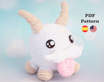 Poro Video game Amigurumi crochet pattern | Amigurumi Crochet | PDF-Pattern | ENG / SPA | Amigurumi Poro lol spanish pattern