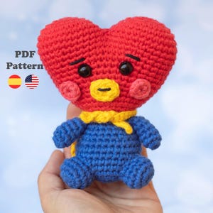 Tata BT21 Amigurumi Pattern Crochet Pattern| Amigurumi Pattern | ENG/ESP | Amigurumi Tata bts patterns in Spanish