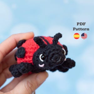Ladybug Insect Bug Keychains Amigurumi Pattern Crochet | Amigurumi Pattern | ENG / ESP | Ladybug insect keychains patterns in Spanish