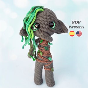 Forest Pixie Amigurumi Pattern | PDF-Pattern | ENG / SPA | Spanish Forest Goblin Amigurumi Pattern