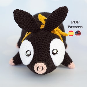 P-chan Ranma 1/2 Amigurumi Pattern Crochet Tutorial | Amigurumi Pattern | ENG / SPA | Amigurumi P-chan Ranma 1/2 patterns in Spanish