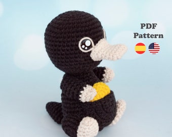 Niffler Amigurumi crochet pattern | Amigurumi Crochet | PDF-Pattern | ENG / SPA | Amigurumi Harry Spanish pattern