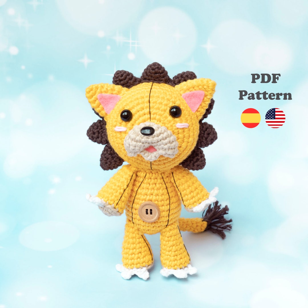 Kon Lion Plush Amigurumi Pattern PDF Pattern ENG/ESP Amigurumi Pattern ...