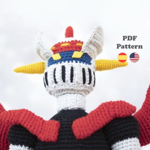 Crochet Pattern  Mazinger Z | Amigurumi Crochet | PDF Pattern | ENG / ESP |  Mazinger Z amigurumi pattern