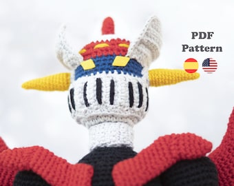 Crochet Pattern  Mazinger Z | Amigurumi Crochet | PDF Pattern | ENG / ESP | Amigurumi Mazinger Z  patrones en español