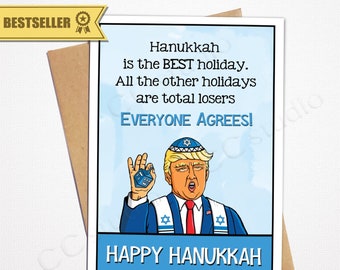 hanukkah card etsy hannukah card