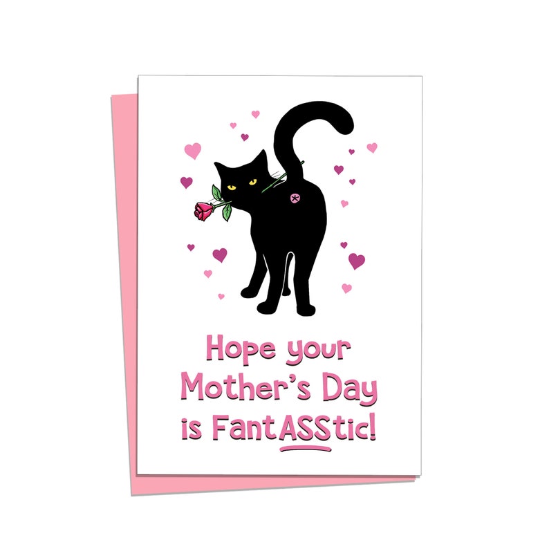 Printable Mothers Day Card, Funny Mothers Day Card, Cat Mom Card, Mothers Day Cat Card, Fantasstic, Cat Card, Crazy Cat Lady 