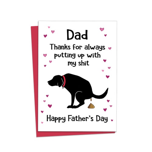 Dog Fathers Day Card Funny Fathers Day Card Dog Dad Card - Etsy Dog Fathers Day Card Funny Fathers Day Card Dog Dad Card - Etsy