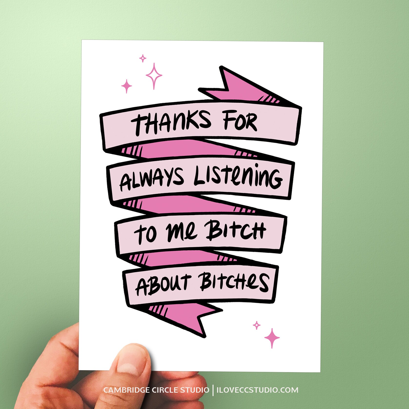 Funny Thank You Card Best Friend Birthday Card Funny Co Etsy