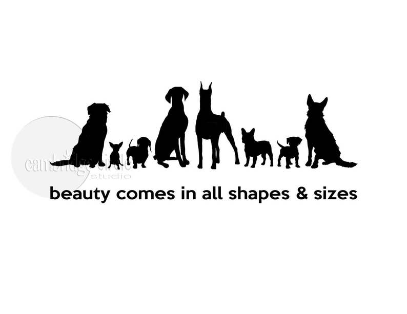 Dog Wall Art Printable Dog Lover Gift Dog Silhouette Art Etsy