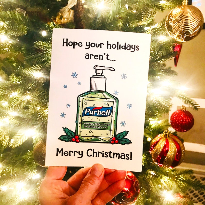 Funny Christmas Card Friend Christmas Card Funny Holiday - Etsy