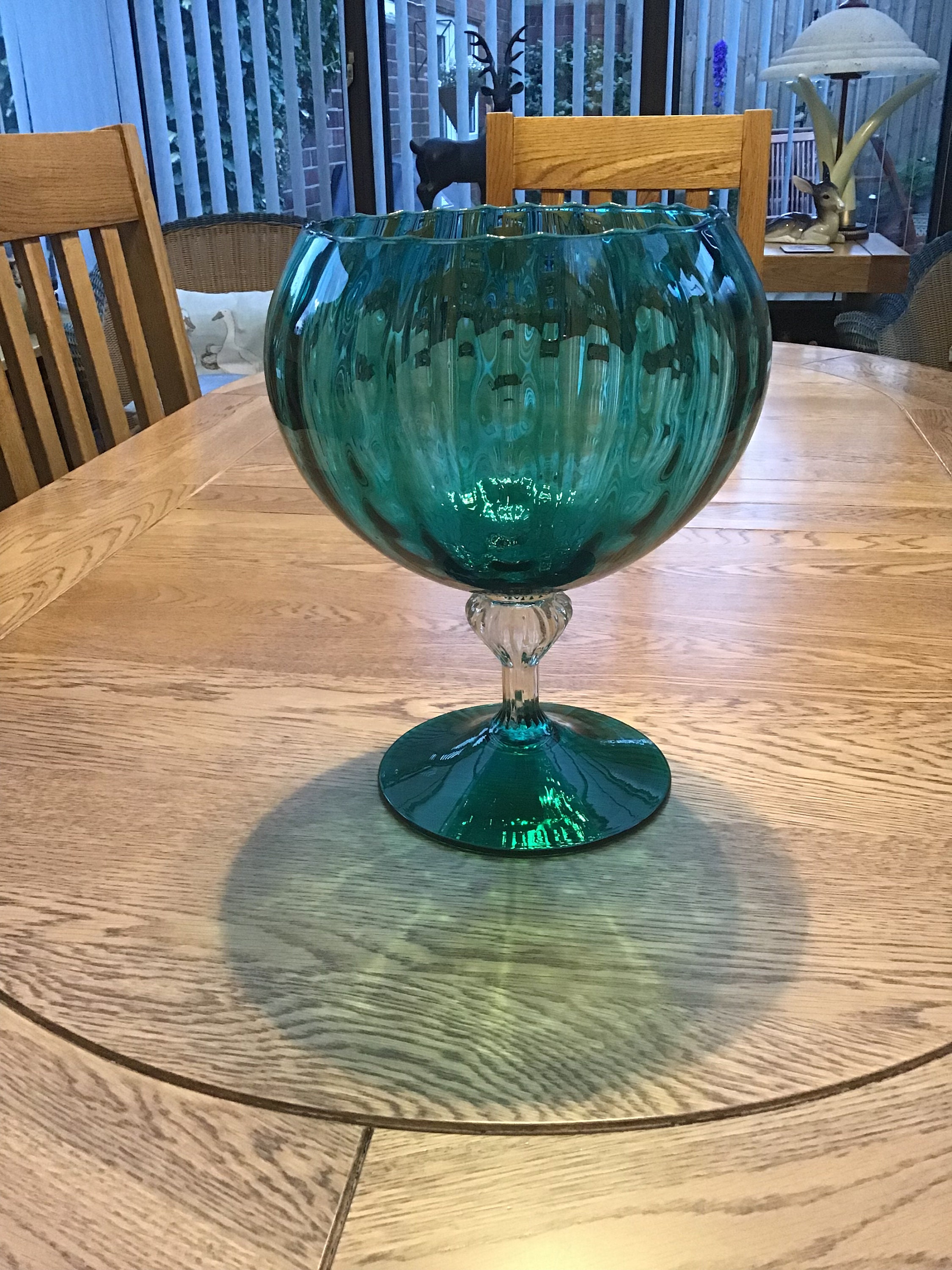 Hand Blown Glass Table Centerpiece Etsy UK