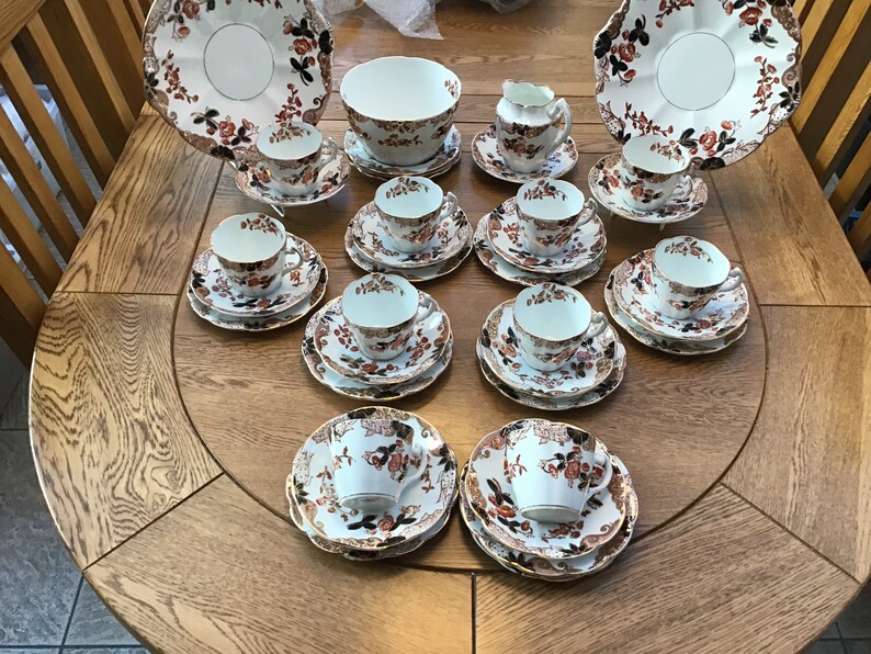 Victorian Tea Set 39 Pieces Etsy UK