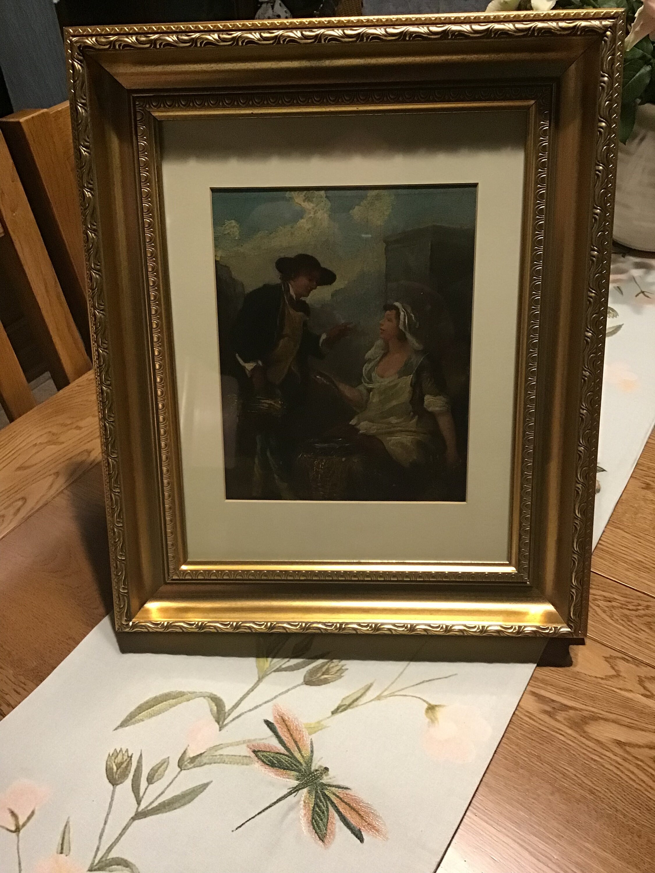 Image of 18Th Century Oil On Board Painting