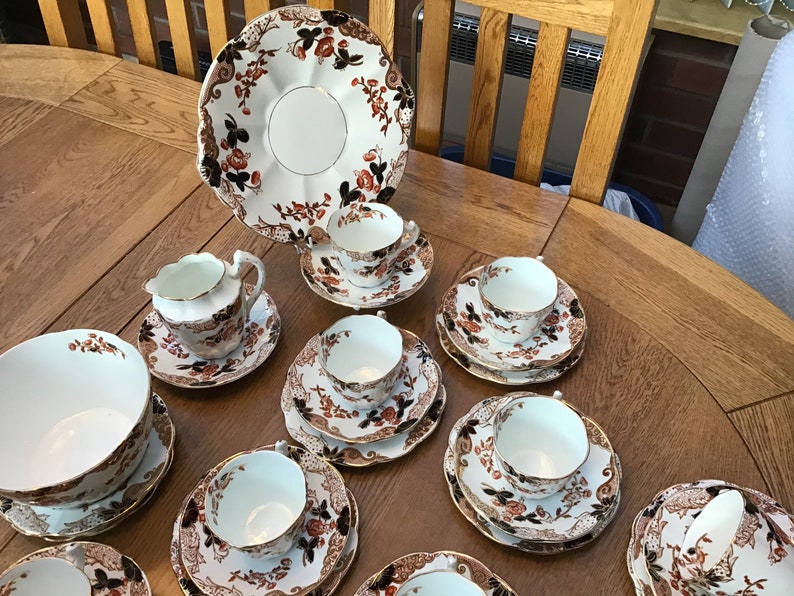 Victorian Tea Set 39 Pieces Etsy UK