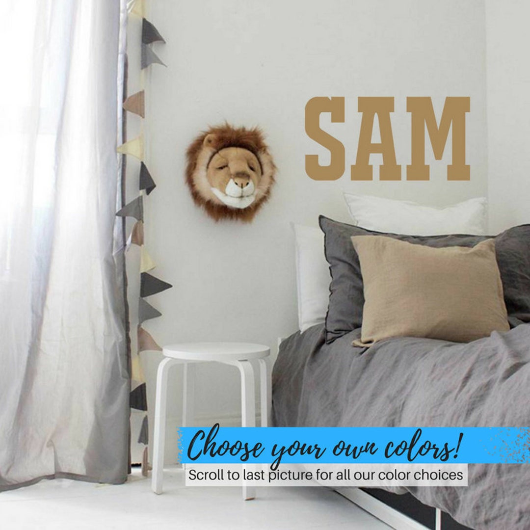 Personalized Childrens Wall Decal - Boys Name Wall Decal - Nursery Wall ...