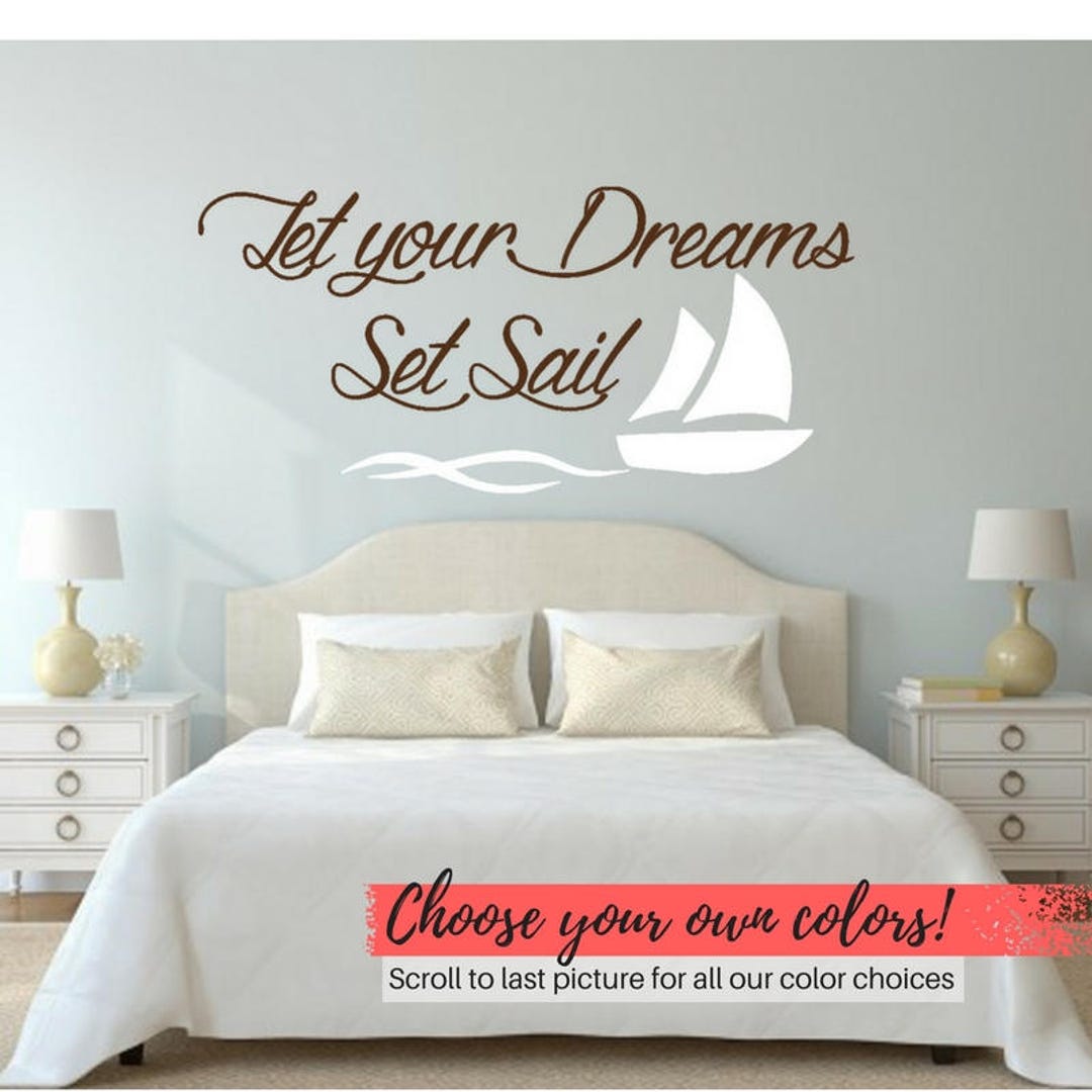 Ocean Vinyl Wall Decal Decor Nautical Decor Beach Quotes Etsy