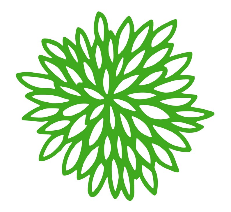 Flower Wall Decals Peony Flower Vinyl Decals Zinnia Decal Set Etsy