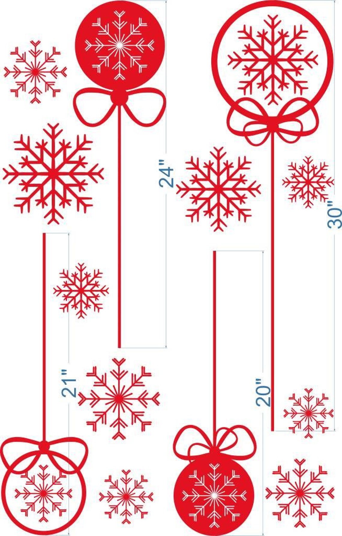Vinyl Holiday Decal / Christmas Window Decals Winter Decals Etsy
