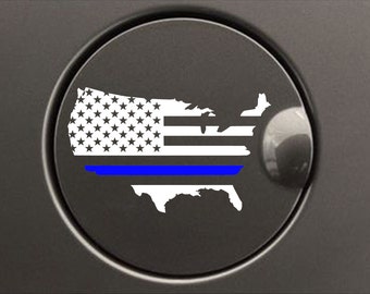 Thin Blue Line Decal Police Decal Blue Lives Matter Law Enforcement Car Decal Police Lives Matter Police Officer Yeti Cup Decal Sticker