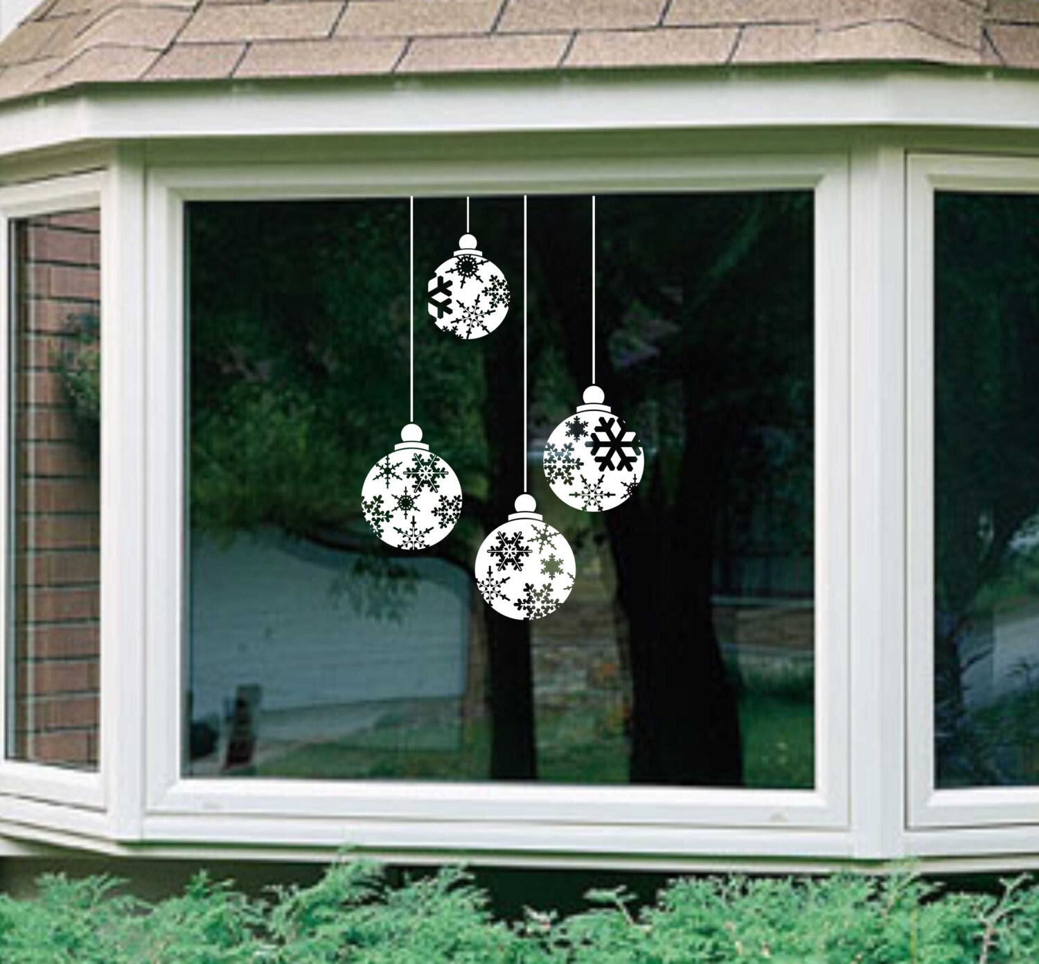 Vinyl Holiday Decal / Christmas Window Decals Winter Decals Etsy