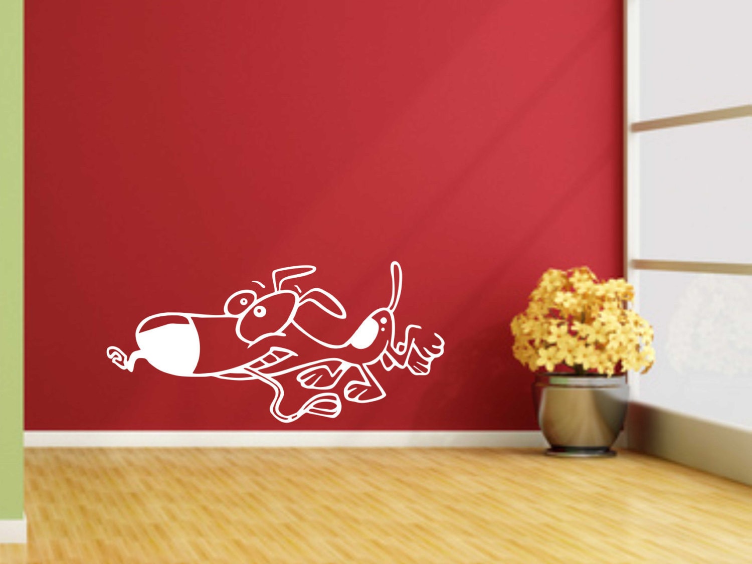 Pet Wall Decal Dog Home Decor Dog Vinyl Decal Dog Etsy