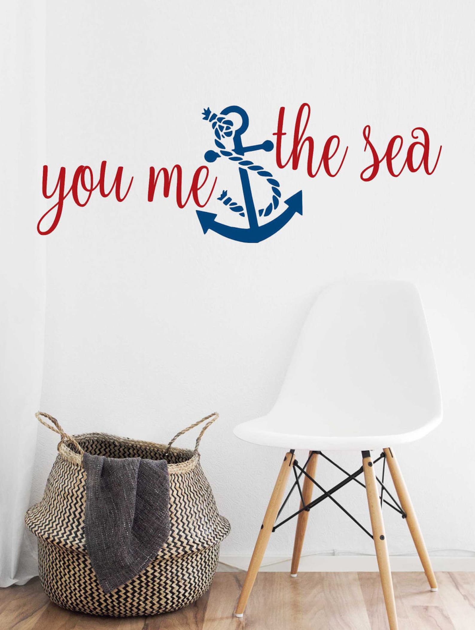 Ocean Vinyl Wall Decal Decor Nautical Decor Beach Quotes Etsy