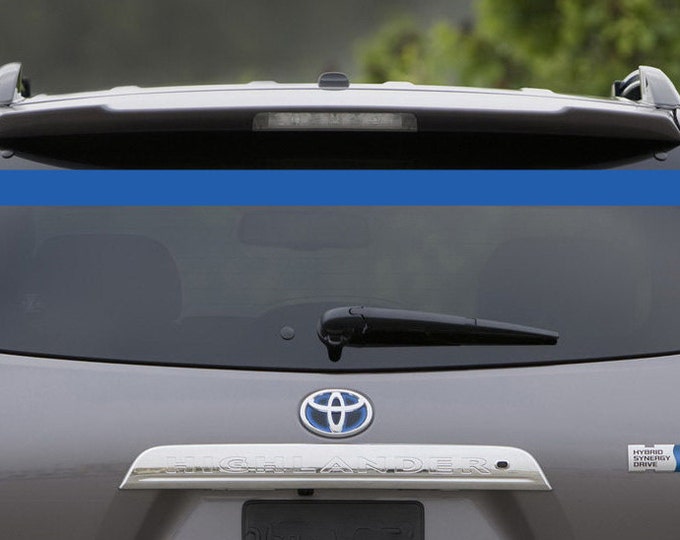 Thin Blue Line Police Flag Chrome Emblem - 3D Auto Decal For Car, Bike, Boat (5.3 Inch)