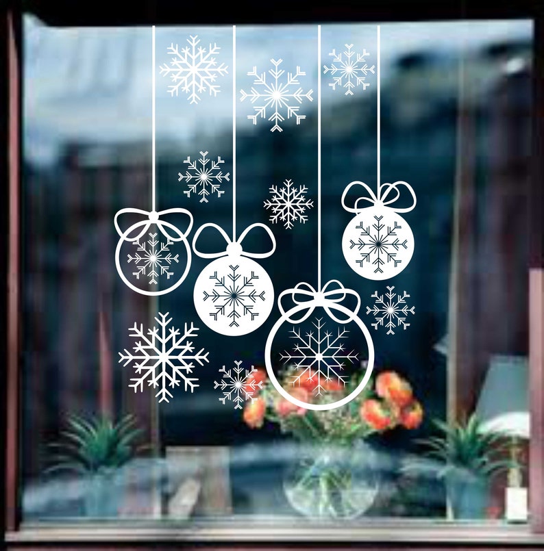 Whaline Silver Glitter Snowflake Stickers - 330 Pieces In 10